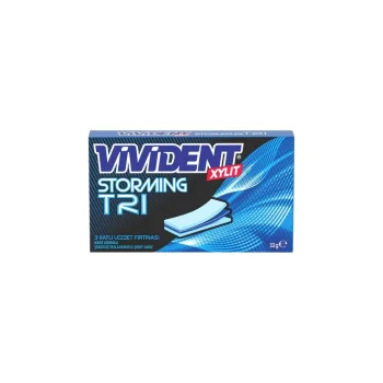 Vivident Storming TRI Nane Aromalı Sakız 33 gr x 18