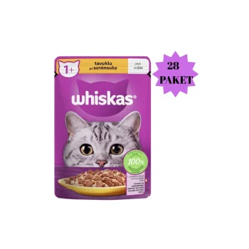 Whiskas Tavuklu Poşet Yaş Kedi Maması 85 gr x 28