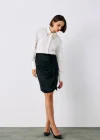Kuşaklı Mini Etek - SİYAH