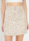 Desenli Mini Kot Etek