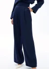Cepli Salaş Saten Pantolon - LACİVERT