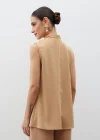 Hakim Yaka Kolsuz Bluz - CAMEL