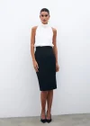 Düz Kalem Etek - Siyah