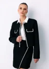 Bisiklet Yaka Kısa Ceket