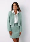 Aksesuar Detaylı Tüvit Ceket - MİNT