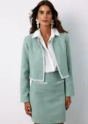 Aksesuar Detaylı Tüvit Ceket - MİNT