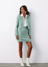 Aksesuar Detaylı Tüvit Ceket - MİNT