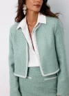 Aksesuar Detaylı Tüvit Ceket - MİNT