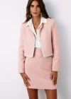 Aksesuar Detaylı Tüvit Ceket - PUDRA