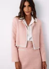 Aksesuar Detaylı Tüvit Ceket - PUDRA