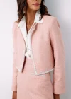 Aksesuar Detaylı Tüvit Ceket - PUDRA