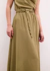 Kemerli Uzun Etek - Haki