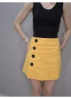 Düğme Detaylı Şort Etek