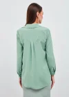 Düz Klasik Gömlek - Mint