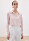 Düz Klasik Gömlek - Pudra