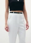 Kemerli Pantolon - Ekru