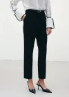 Kemerli Pantolon - Siyah