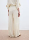 Keten Karışımlı Pantolon - Taş