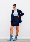 Mini Boy Tüvit Etek - LACİVERT