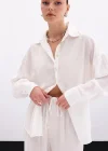 Salaş Gömlek - Ekru