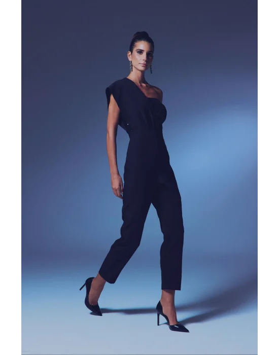 Tasarım Payetli Tulum - SİYAH