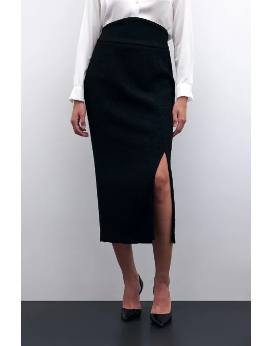 Tüvit Kalem Etek - Siyah