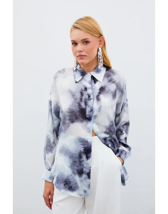 Salaş Uzun Gömlek - GRİ