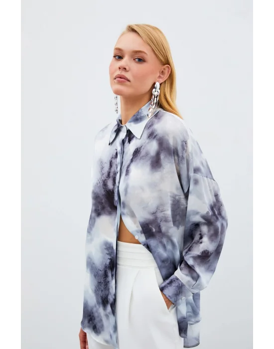 Salaş Uzun Gömlek - GRİ