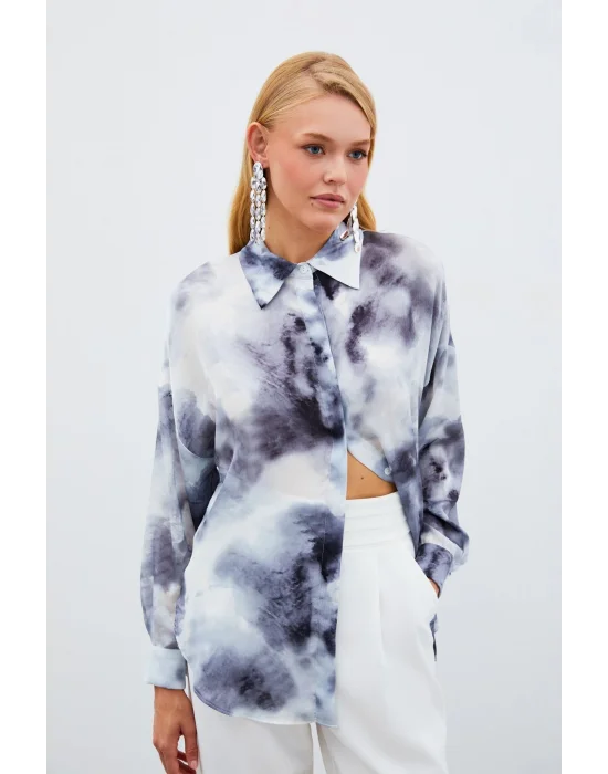 Salaş Uzun Gömlek - GRİ