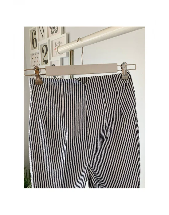 Flatolu Pantolon - Çizgili