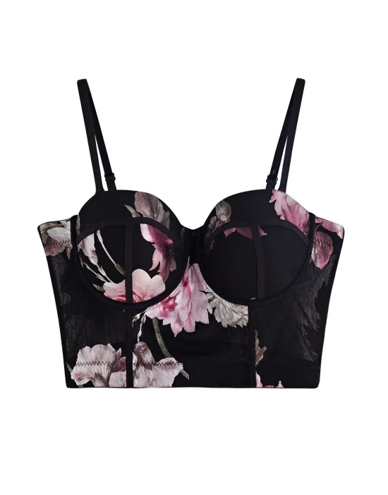 Çiçek Desen Büstiyer