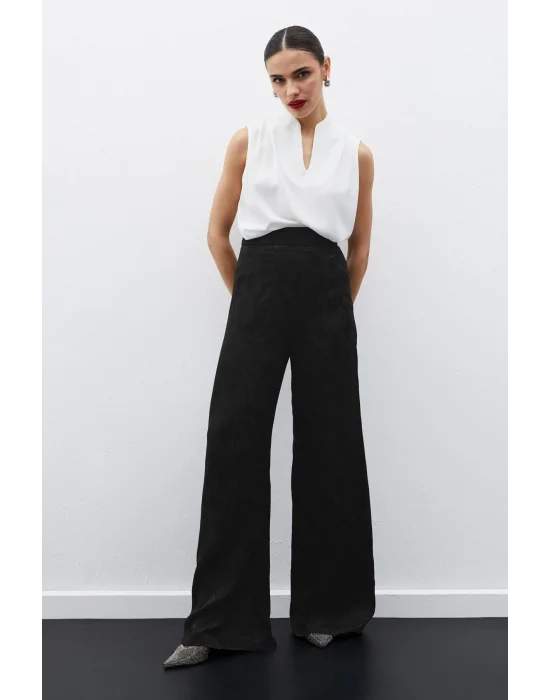 Hakim Yaka Kolsuz Bluz - Ekru