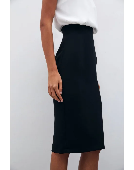 Düz Kalem Etek - Siyah