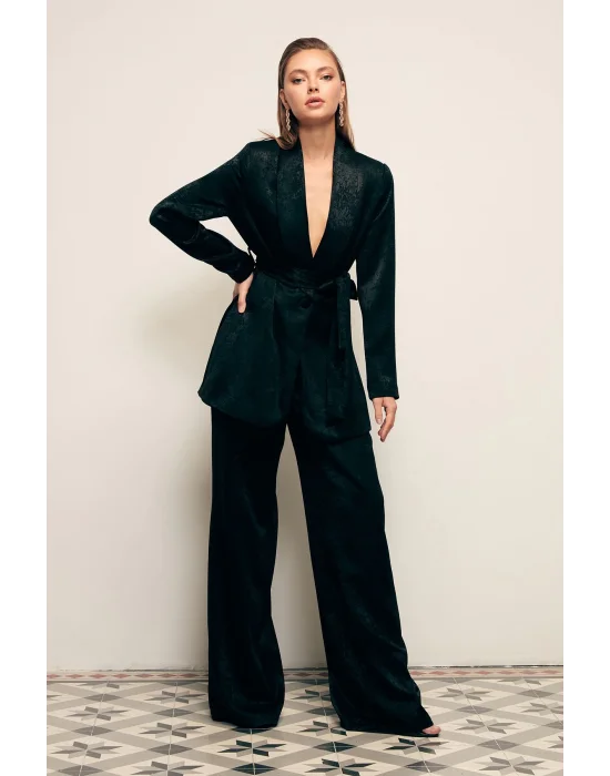 Geniş Paça Pantolon - SİYAH