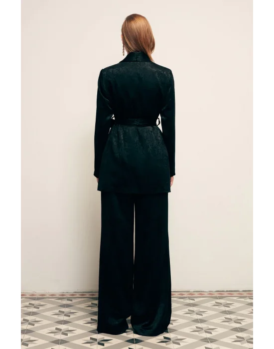 Geniş Paça Pantolon - SİYAH