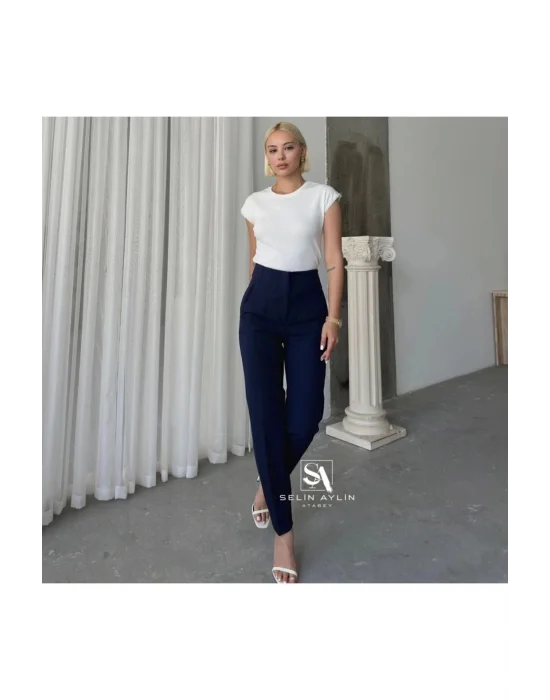 Flatolu Pantolon - Lacivert