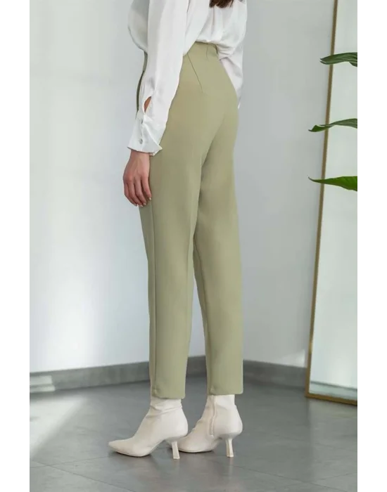 Flatolu Pantolon - Yeşil