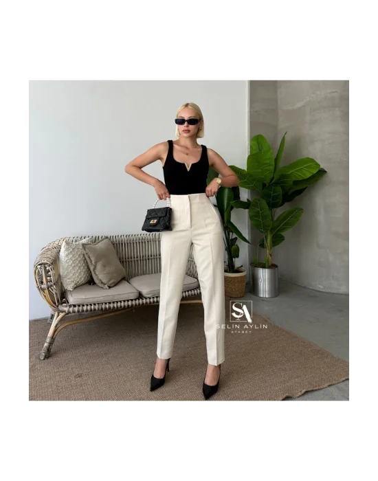 Önü Flatolu Pantolon