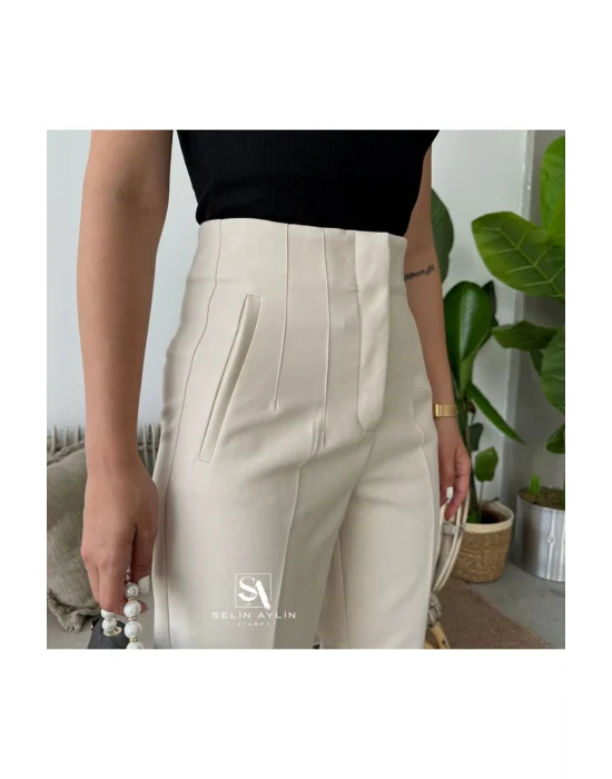 Önü Flatolu Pantolon