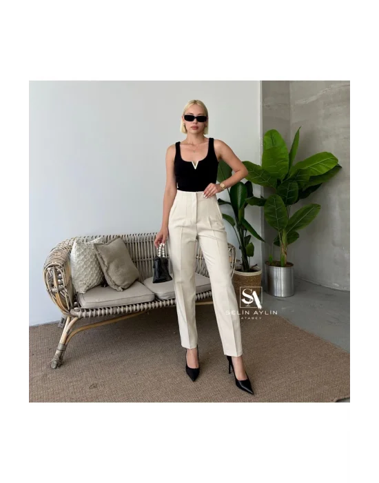 Önü Flatolu Pantolon