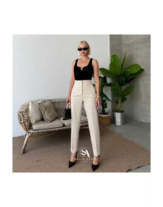 Önü Flatolu Pantolon