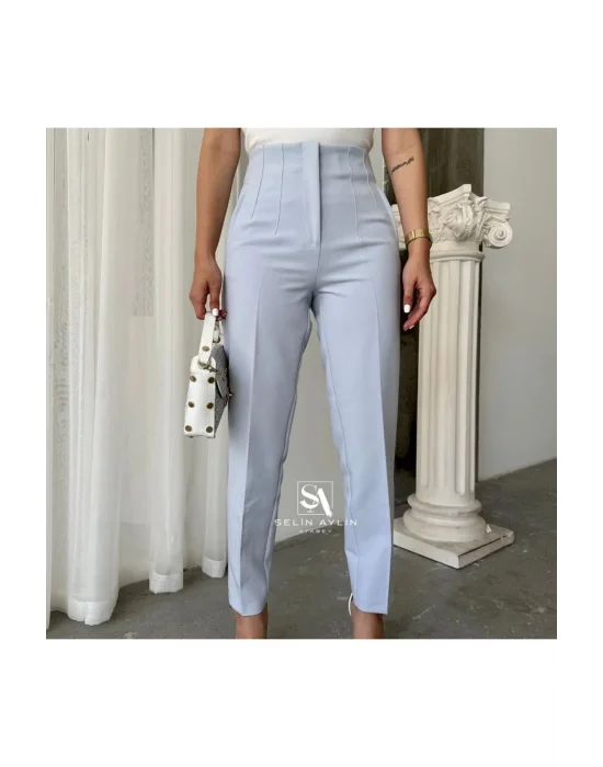 Flatolu Pantolon - Bebe Mavi