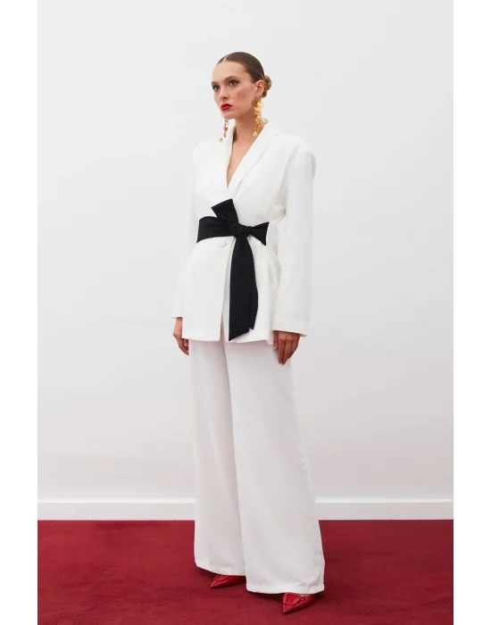 Salaş Krep Pantolon - EKRU