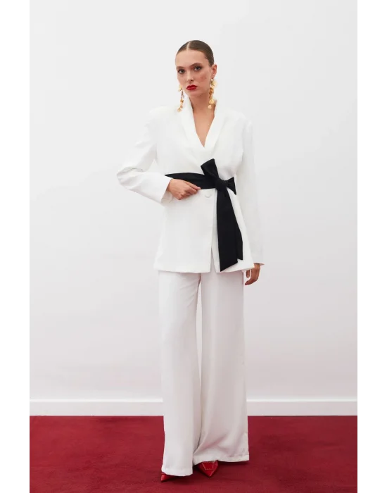 Salaş Krep Pantolon - EKRU