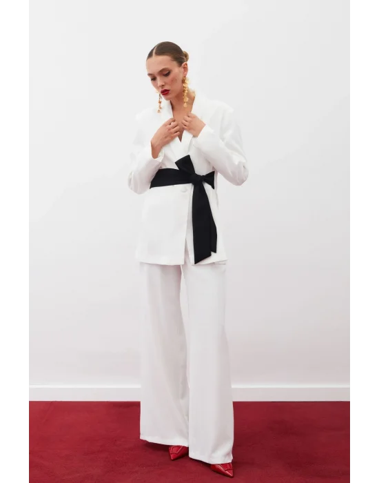 Salaş Krep Pantolon - EKRU