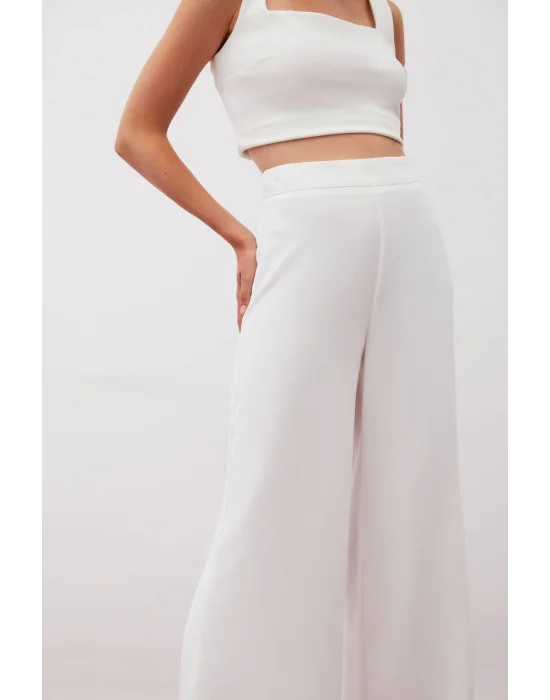 Salaş Krep Pantolon - EKRU