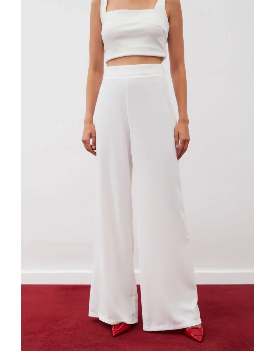 Salaş Krep Pantolon - EKRU