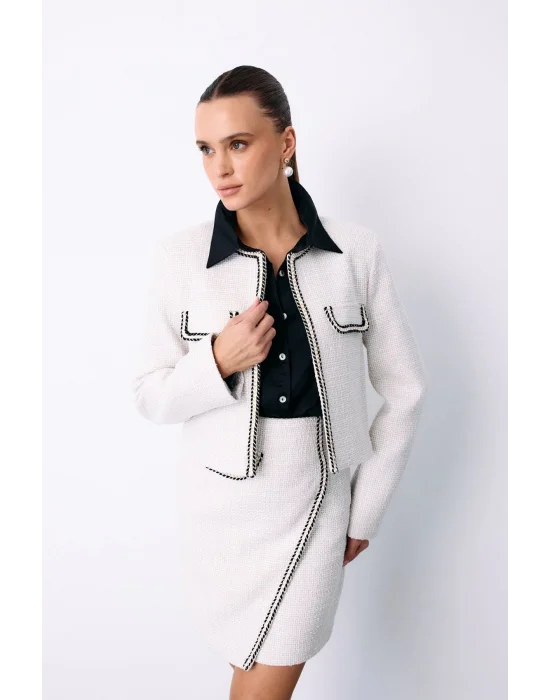 Bisiklet Yaka Kısa Ceket