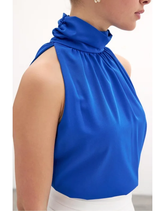 Kolsuz Salaş Bluz - Sax Mavi