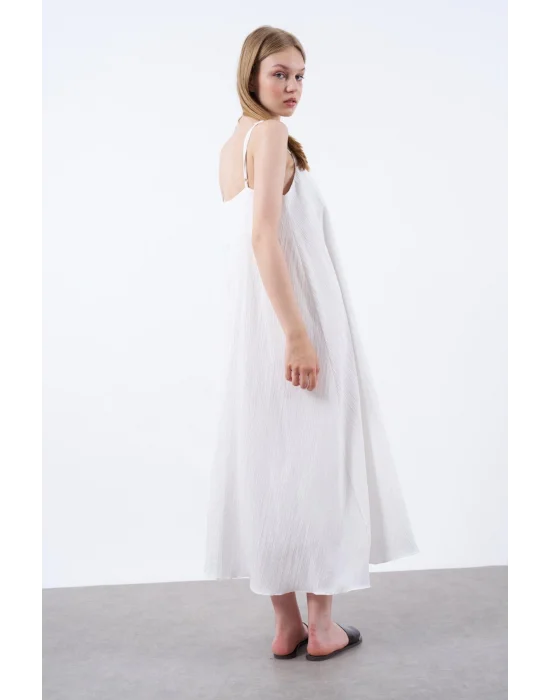 Kadın Midi Boy Ip Askılı Elbise